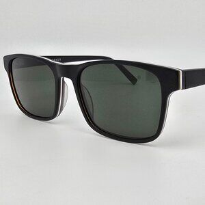 Warby Parker Perkins W 103 Black Eclipse Frame Polarized Green Lens Sunglasses